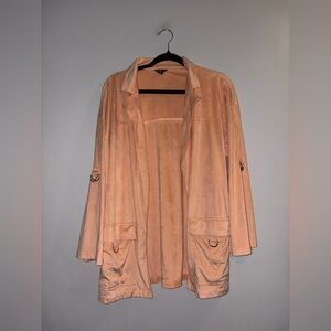 Versona | Peach Velour Blazer